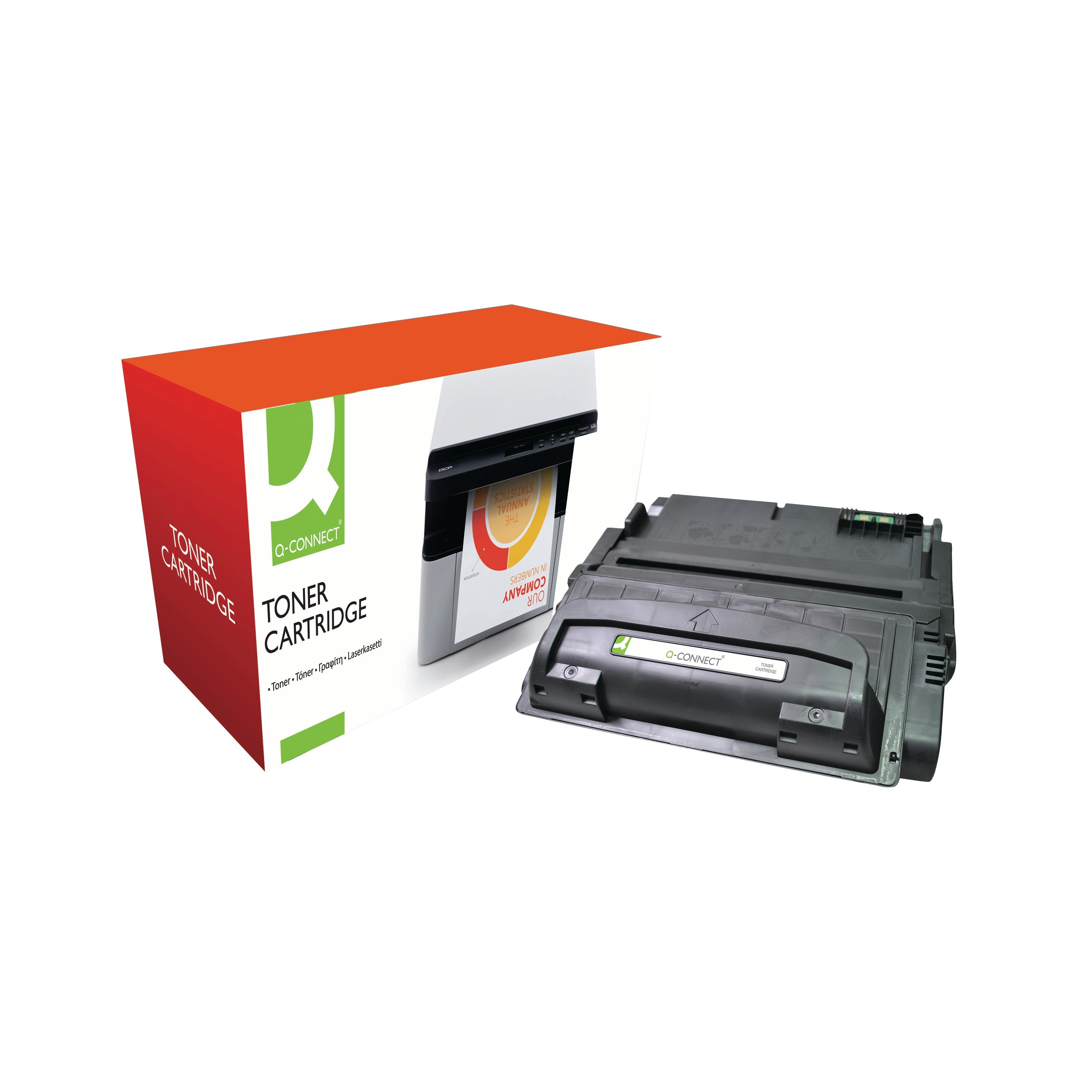 Q-connect Remanufactured Toner Cartridge Black For Hp Q5942ar Obq5942ar