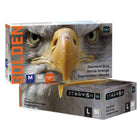 ORN Golden Heavy Duty Diamond Grip Orange Nitrile Gloves - 1 Case (10 Boxes of 50 Gloves)