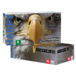 ORN Harpy Medium Duty Blue Vinyl Gloves - 1 Case (10 Boxes of 100 Gloves) - thumbnail 2