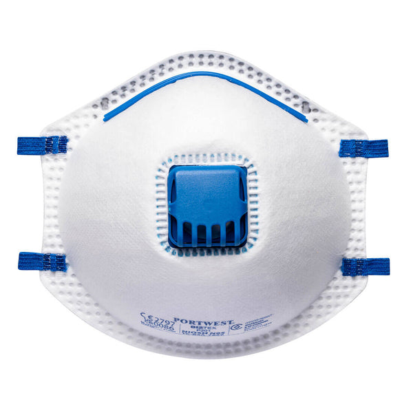 Portwest Ffp2 Valved Respirator White (pack Of 10)