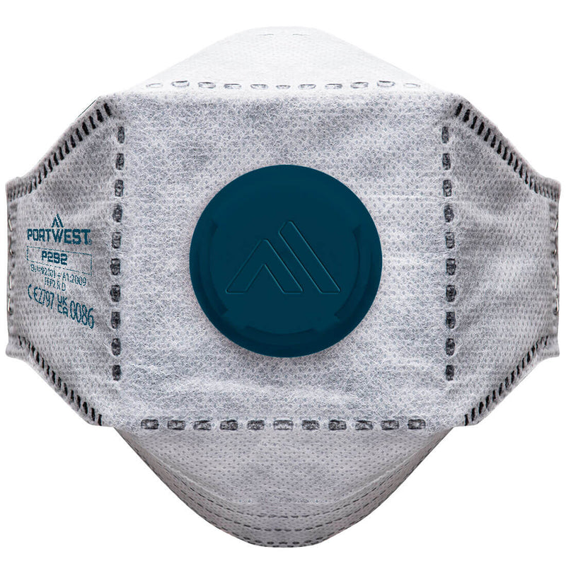 Portwest Eagle FFP2 valved carbon fold-flat respirator mask P292.
