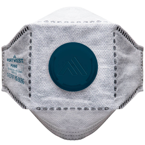 Portwest Eagle FFP2 valved carbon fold-flat respirator mask P292.