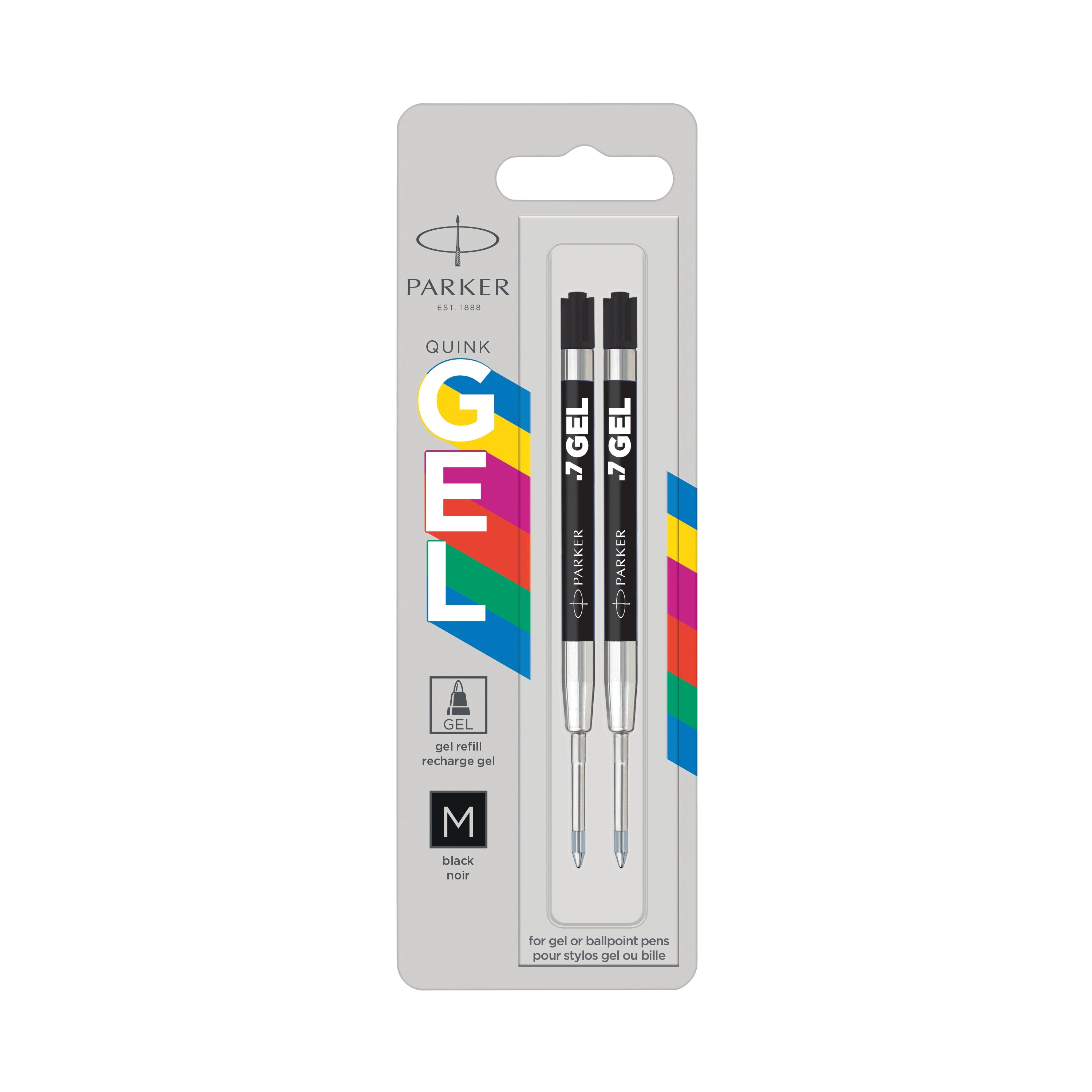 Parker Jotter Original Gel Pen Refill Black (pack Of 2) 2136231