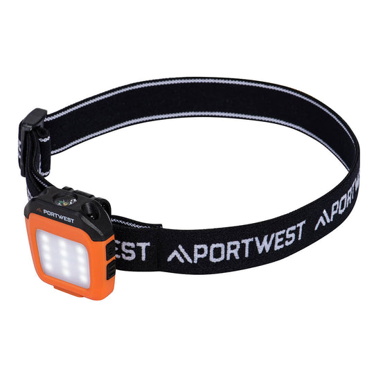 Portwest USB Rechargeable Multi-function LED Cap Light - PA74