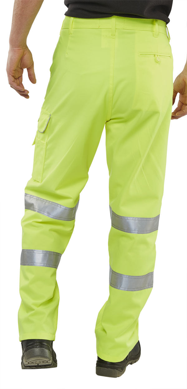 B-Seen Hi-Vis Poly Cotton Trousers