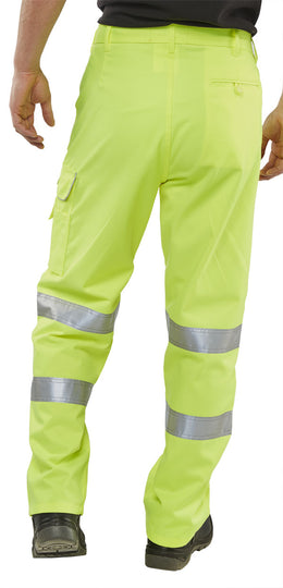 B-Seen Hi-Vis Poly Cotton Trousers