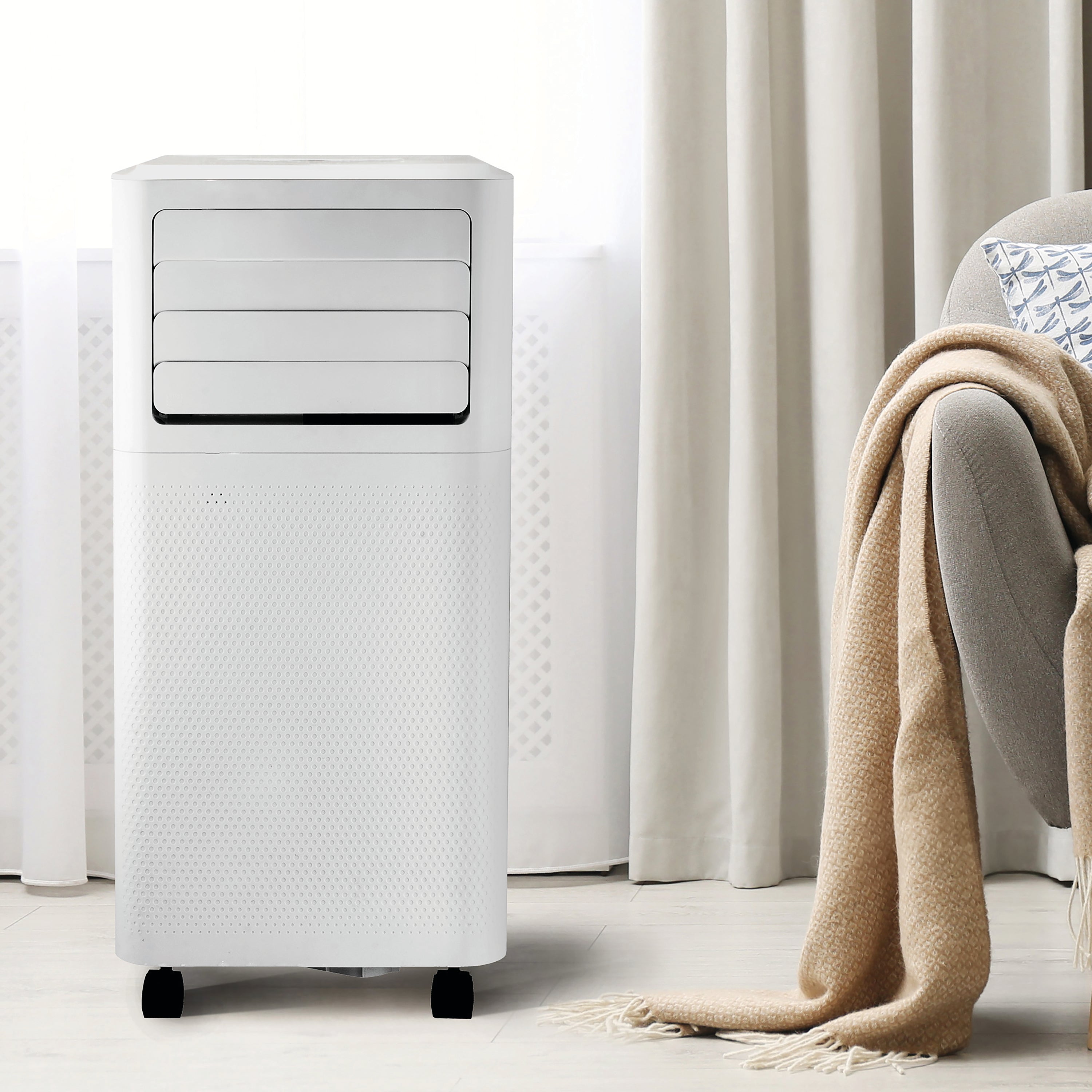 Igenix 9000 BTU Smart 3-In-1 Portable Air Conditioner with Remote Control White IG9909WIFI