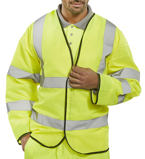 B-Seen Hi-Vis Long Sleeve Jerkin