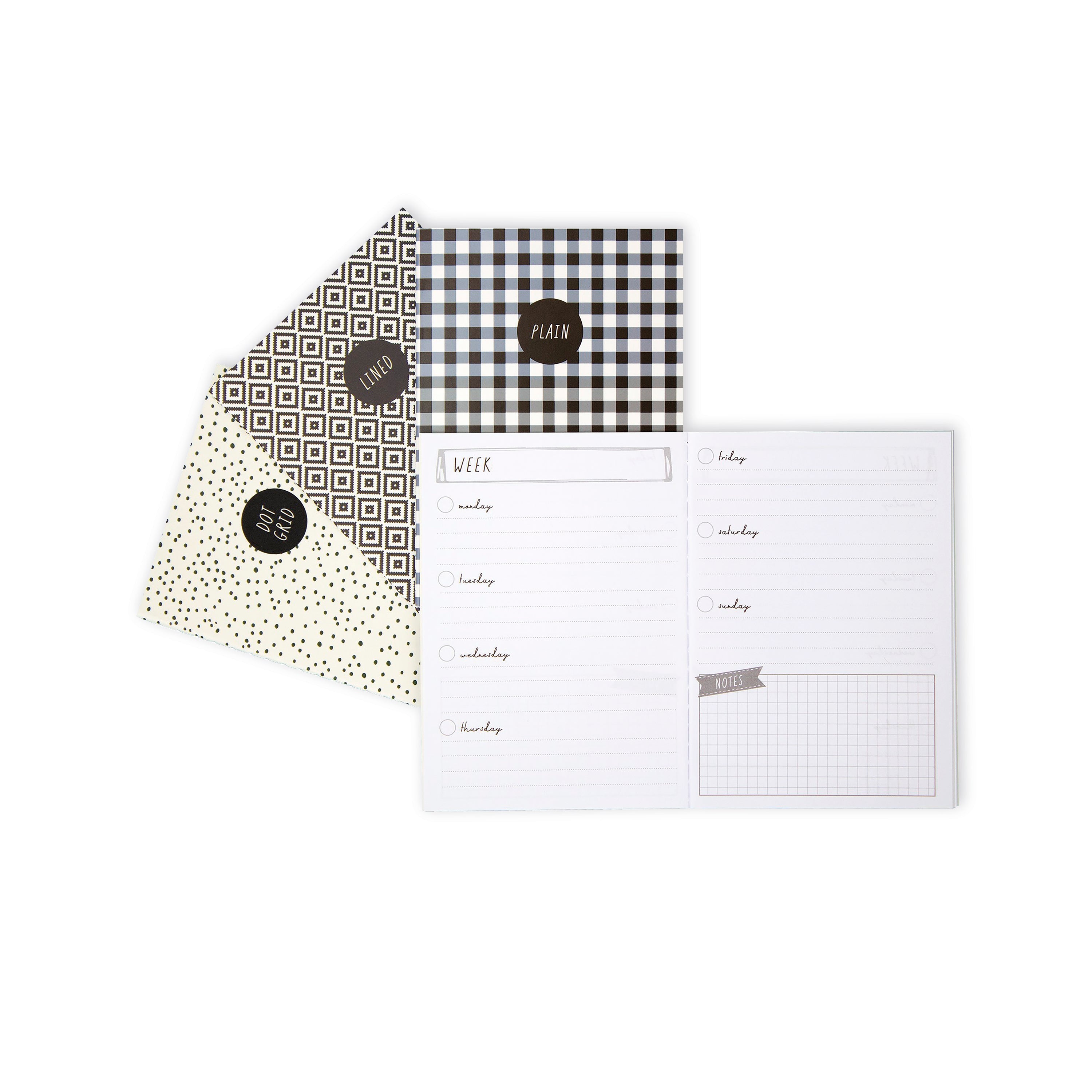 Pukka Pads Carpe Diem Notebook Monochrome A6  (Pack of 4)