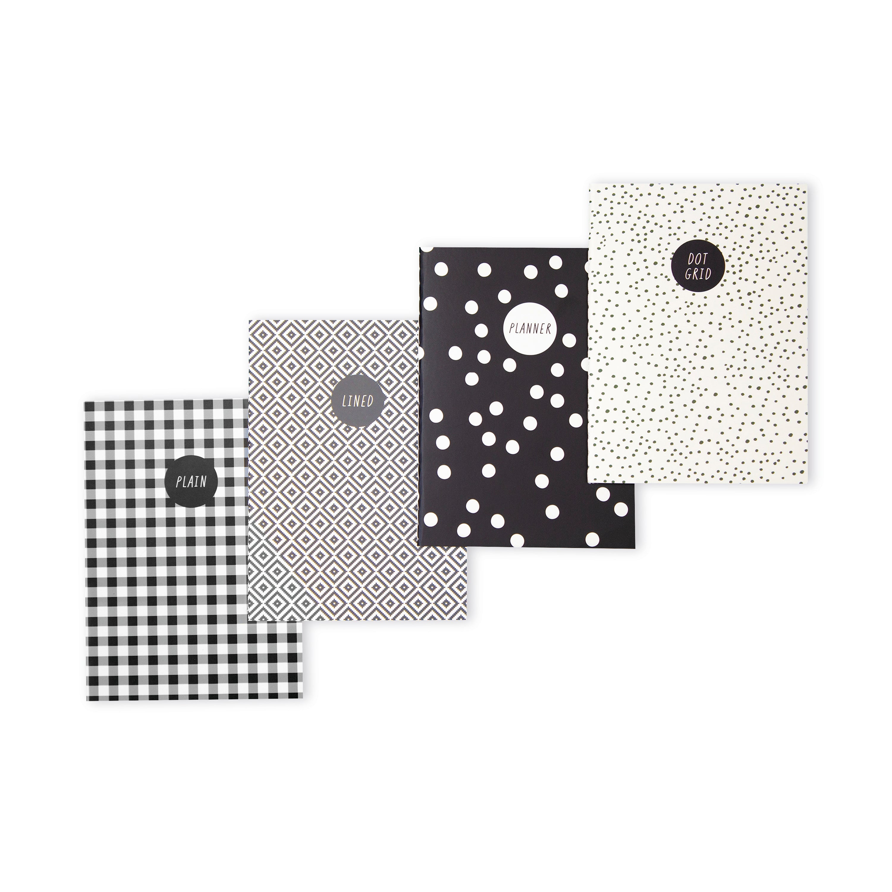 Pukka Pads Carpe Diem Notebook Monochrome A6  (Pack of 4)
