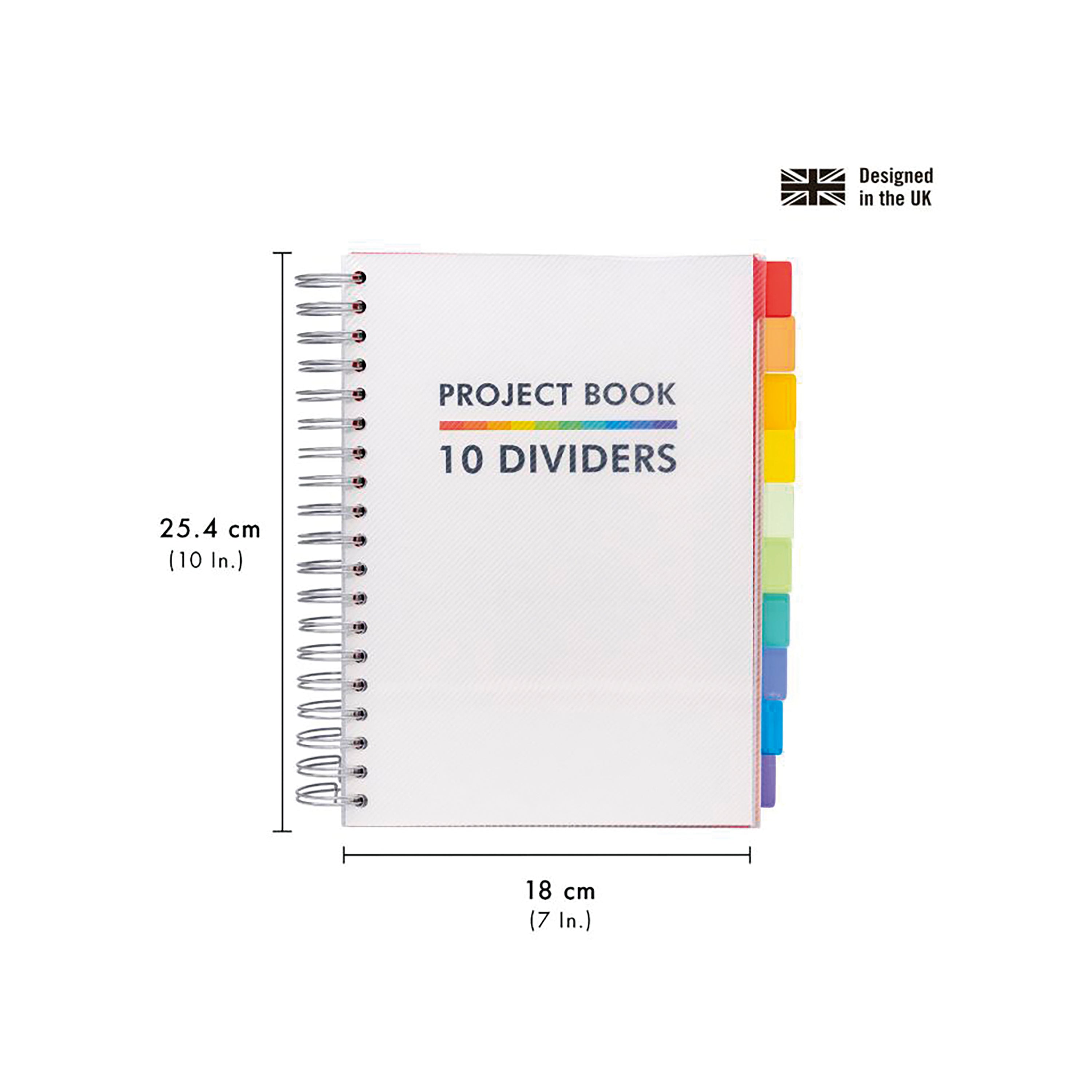 Pukka Pads Pukka Project Book With 10 Dividers B5 White 9603-pb