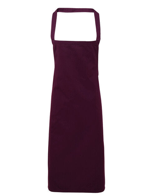 Premier Workwear 100% Organic Cotton Bib Apron - PR102M