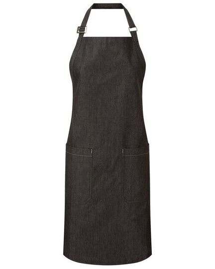 Premier Workwear Fairtrade And Organic Certified Cotton Denim Bib Apron - PR113M