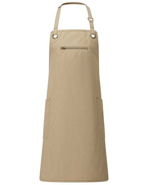 Premier Workwear Barley Contrast Stitch Bib Apron - PR121M