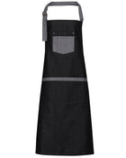 Premier Workwear Domain Contrast Denim Bib Apron - PR127M