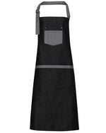 Premier Workwear Domain Contrast Denim Bib Apron - PR127M - thumbnail 2