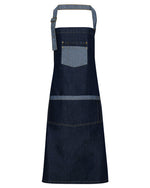Premier Workwear Domain Contrast Denim Bib Apron - PR127M - thumbnail 3