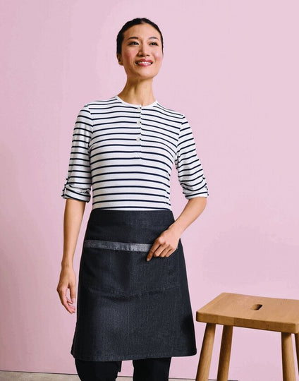 Premier Workwear Domain Contrast Denim Waist Apron - PR128M
