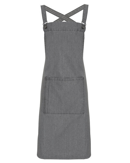 Premier Workwear Cross Back Barista Bib Apron - PR129M