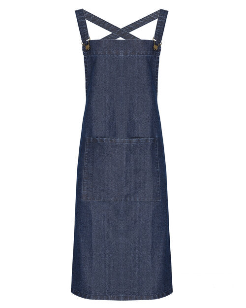 Premier Workwear Cross Back Barista Bib Apron - PR129M