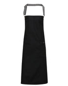 Premier Workwear District Waxed Look Denim Bib Apron - PR134M