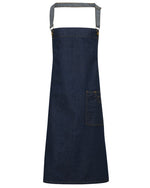 Premier Workwear District Waxed Look Denim Bib Apron - PR134M - thumbnail 3