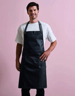 Premier Workwear District Waxed Look Denim Bib Apron - PR134M - thumbnail 1