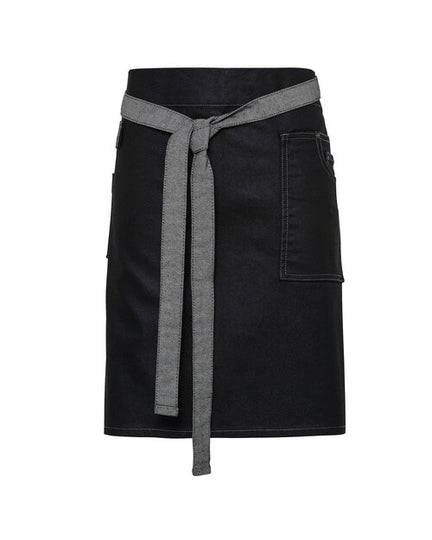 Premier Workwear Division Waxed Look Denim Waist Apron - PR135M
