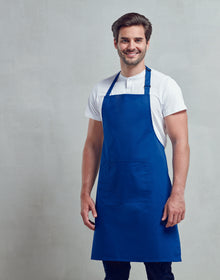 Personalised Premier Colours Collection Hospitality Bib Apron with Pockets