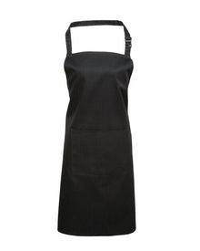 Premier Colours Collection Hospitality Bib Apron with Pockets