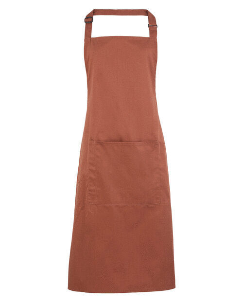 Premier Colours Collection Hospitality Bib Apron with Pockets
