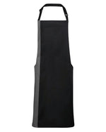 Premier Workwear Colours Collection Contrast Bib Apron - PR162M - thumbnail 2