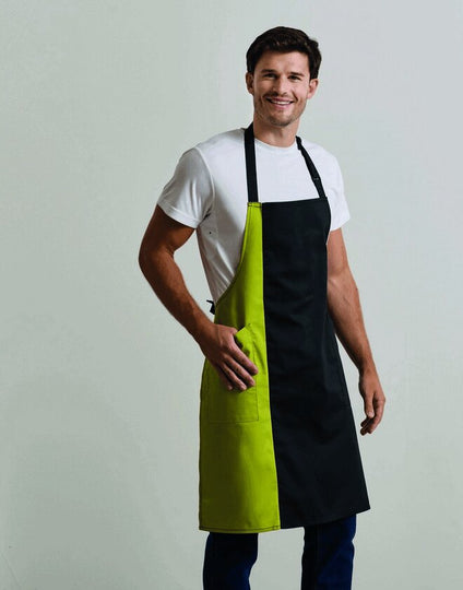 Premier Workwear Colours Collection Contrast Bib Apron - PR162M