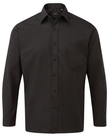 Premier Men's Long Sleeve Poplin Shirt - PR200