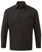 Premier Workwear Mens Long Sleeve Poplin Shirt - PR200M