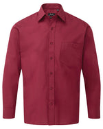 Premier Workwear Mens Long Sleeve Poplin Shirt - PR200M