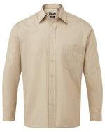 Premier Workwear Mens Long Sleeve Poplin Shirt - PR200M