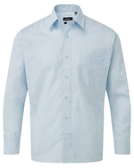 Premier Workwear Mens Long Sleeve Poplin Shirt - PR200M