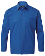 Premier Workwear Mens Long Sleeve Poplin Shirt - PR200M - thumbnail 13