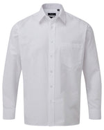 Premier Workwear Mens Long Sleeve Poplin Shirt - PR200M