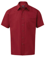Premier Workwear Mens Short Sleeve Poplin Shirt - PR202M - thumbnail 4