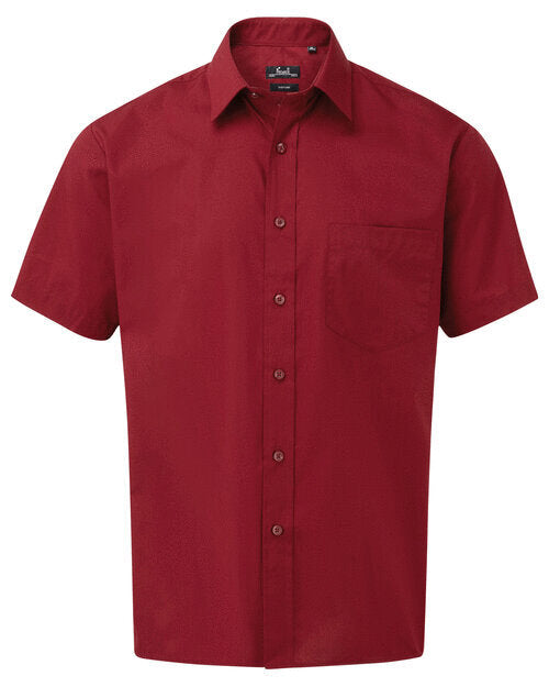 Premier Workwear Mens Short Sleeve Poplin Shirt - PR202M