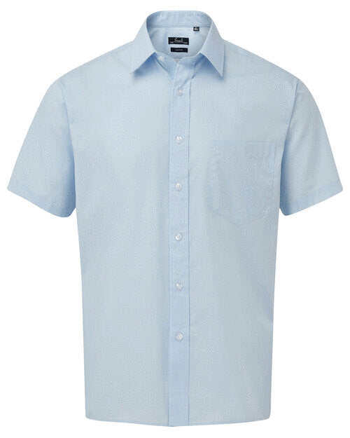 Premier Workwear Mens Short Sleeve Poplin Shirt - PR202M