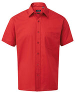 Premier Workwear Mens Short Sleeve Poplin Shirt - PR202M