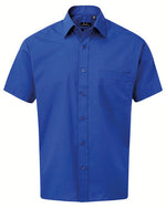 Premier Workwear Mens Short Sleeve Poplin Shirt - PR202M