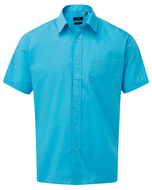 Premier Workwear Mens Short Sleeve Poplin Shirt - PR202M