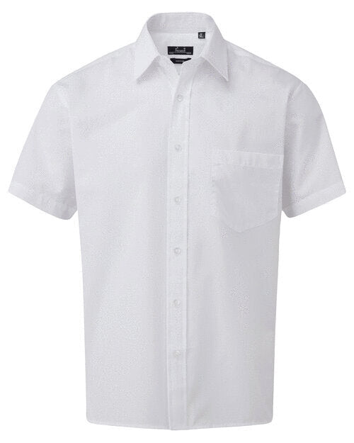 Premier Workwear Mens Short Sleeve Poplin Shirt - PR202M
