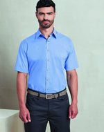 Premier Workwear Mens Short Sleeve Poplin Shirt - PR202M