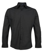 Premier Workwear Mens Long Sleeve Poplin Supreme Shirt - PR207M