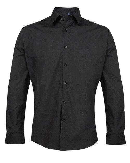 Premier Workwear Mens Long Sleeve Poplin Supreme Shirt - PR207M